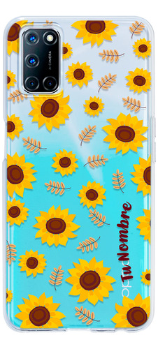 Funda Para Oppo Girasoles Para Mujer Con Tu Nombre