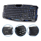 Teclado Gamer Multimídia Retroiluminado Led Rgb Usb G-35