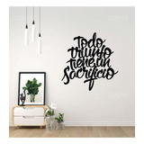 Vinil De Pared Frase Todo Triunfo Tiene Un Sacrificio Sticke