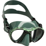 Visor Mascara Cressi Metis Verde Camuflaje Apnea Snorkeling 