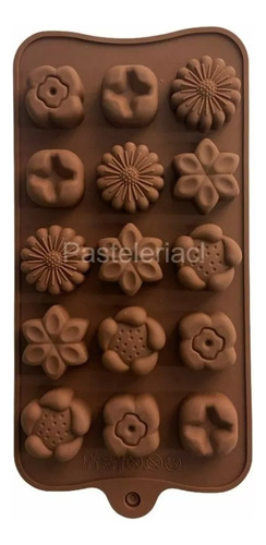 Moldes De Chocolates Moldes Chocolate Silicona 5 Flores N1