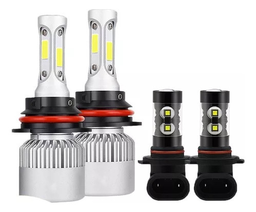 Kit De Faros Led De 8000 Lm De Haz Alto Y Bajo/niebla Pa [u]