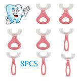 Cepillo De Dientes Suave Para Niños 8pcs Silicona 360°