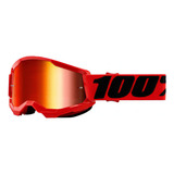 Goggles 100% Strata 2 Red Motocross Downill Mica Rojo