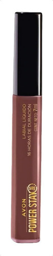 Avon Labial Liquido Power Stay Mate Intransferible Dura 16hs Color Down Town Pink