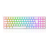 Teclado Mecanico Gamer Pollux Rgb Branco Switch Marrom