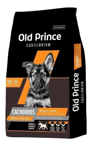 Old Prince Puppy Equilibrium Medium/large Breeds X 15 Kg 