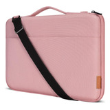 Funda De Notebook Rigida 11  Con Bolsillo Exterior Rosa