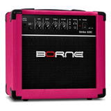 Caixa Amplificadora Borne Strike G30 Guitarra 15w - Rosa