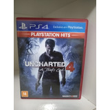 Jogo Uncharted 4 A Thiefs End Playstation Hits Ps4 Português