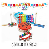 Combo Musical - Kit De Percusión Infantil 