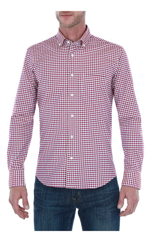 Camisa Scappino Oxford De Cuadros Vichy De Algodón 3844