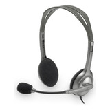 Audífonos Diadema H111 Stereo Headset Gris