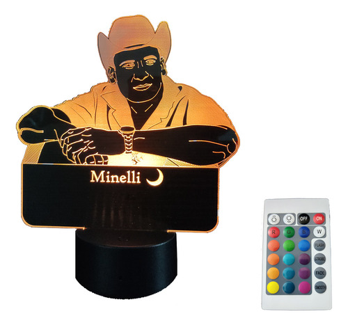 Lampara Valentin Elizalde Personalizada, Led Rgb Holograma