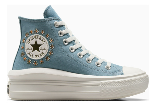 Tenis Mujer Plataforma Chuck Taylor All Star Move Azul Flora