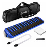 Escaleta Mellody 37 Teclas Azul Profissional + Bag