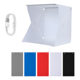 Caja De Luz Plegable Light Box Led 40x 40 Fotografia Rigido