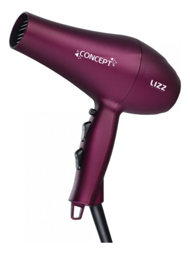 Secador De Cabelo Concept Vinho 2150w 127v Lizz