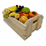 Mini Caixa Tipo Caixote De Feira E Fruta Organizador 28cm