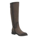 Bota Cuero Mujer Corelli Gris Hush Puppies