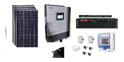 Kit Solar Autonomo Para Casa O Cabaña, Refrigerador Luces 