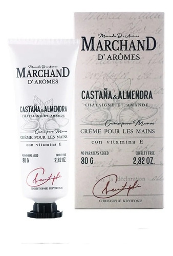 Marchand D Aromes Castaña Y Almendras Crema De Mano 80g