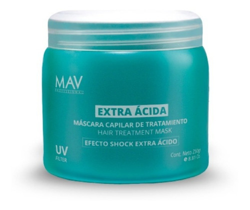 Mascara Extra Acida Efecto Shock 250gr Mav Baño Crema