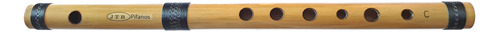 Flauta Jtb Bambu C(dó) Furos Linha Reta+tabela Digitação+bag