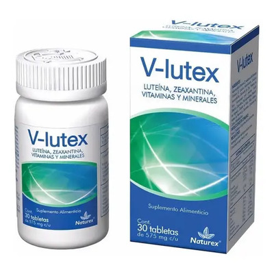 Naturex V-Lutex Luteína Zeaxantina Vitaminas Minerales 30 Cápsulas | Meses sin interés