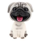 Resina Perro Pug Bobbing Bobble Head Muñeca Juguete Coche