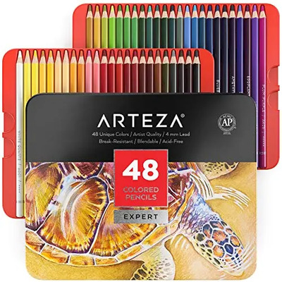 Lapices De Colores Arteza Pro Series 48 Colores Base De Cera | Meses sin interés