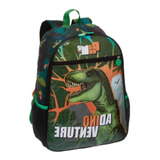 Mochila De Costas Infantil Dinossauro T Rex Pack Me Verde