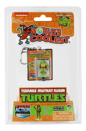 Mini Figura Michelangelo Teenage Mutant Ninja Turtles Worlds