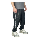 Calça Jogger De Tactel Estilo Gringa Refletiva Rapper Trappe