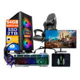 Pc Gamer Ryzen 7 5700g, 2tb, 64gb + Monitor 21.5p + Cadeira