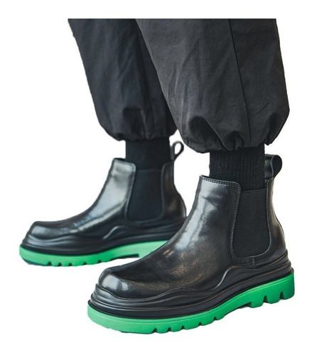 L Botas De Trabajo De Cuero De Estilo Británico Para