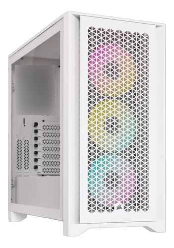 Gabinete Corsair 4000d Rgb C/cooler X3 Af120 White Venex