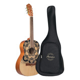 Guitarra Criolla 3/4 Bamboo Gc36 Mandala Estampada Funda