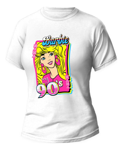 Playera Blanca Barbie 90s Mod 4