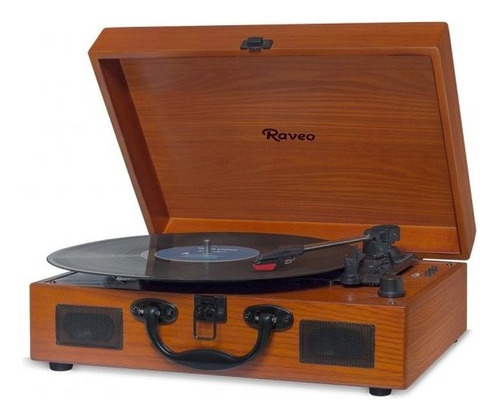 Vitrola Raveo Sonetto Toca-discos Com Bt Usb Wood
