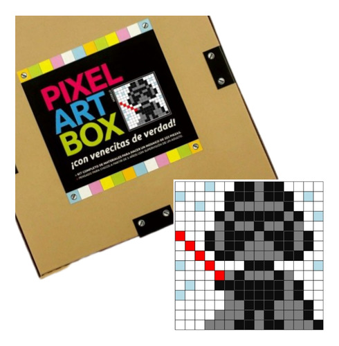 Juego Didáctico Kit Mosaico P/niño Darth Vader Pixel Art Box