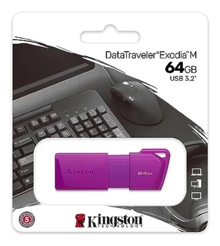 Pendrive 64 Gb Usb 3.2, Kingston Morado