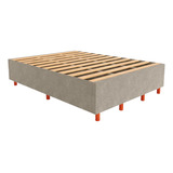 Cama Base Box Desmontada Tecido Suede Casal 140x189 Lojas 3b