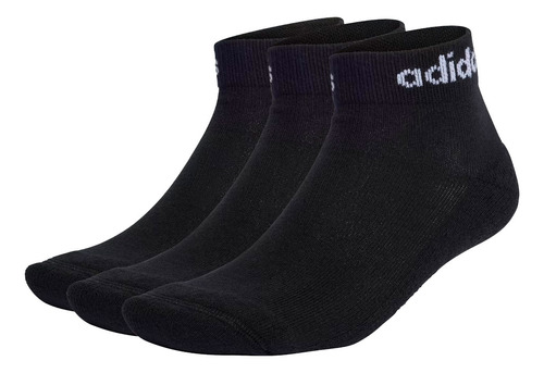 Meia adidas Linear Ankle Cushioned 3 Pares