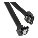 Cable Sata 3 | 6gbps | Negro | 40cm | Conector En L Y Recto