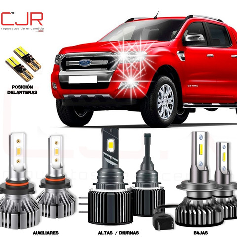 Lampara Cree Led Ranger Alta Baja Diurna Auxiliares Canbus