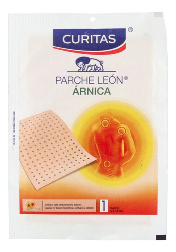 Curitas Parche León Poroso 12 Cm X 18cm Caja Con 1 Parche