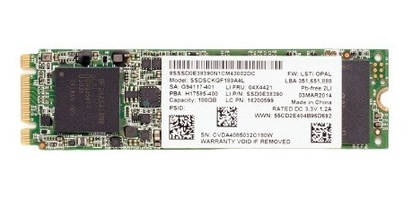 Disco Duro 180gb M.2 Ssd Lenovo Intel Ssdsckgf180a4l 04x4421