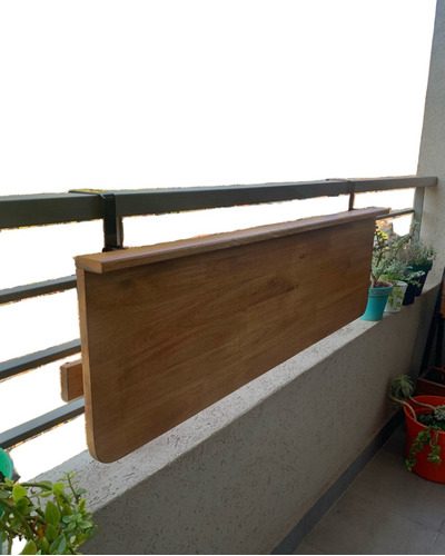 Barra Bar Balcon Slim Rebatible 1,20 X 30 Cm Decolibries