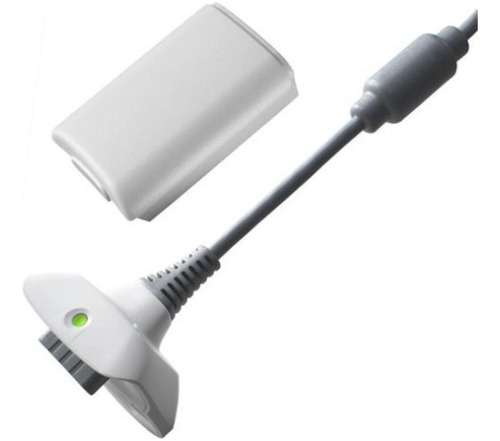 Kit Carga Y Juega Compatible Con Xbox 360 Color Blanco